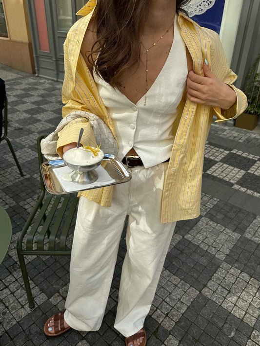 Rahat Uzun Kollu Çizgili Gömlek