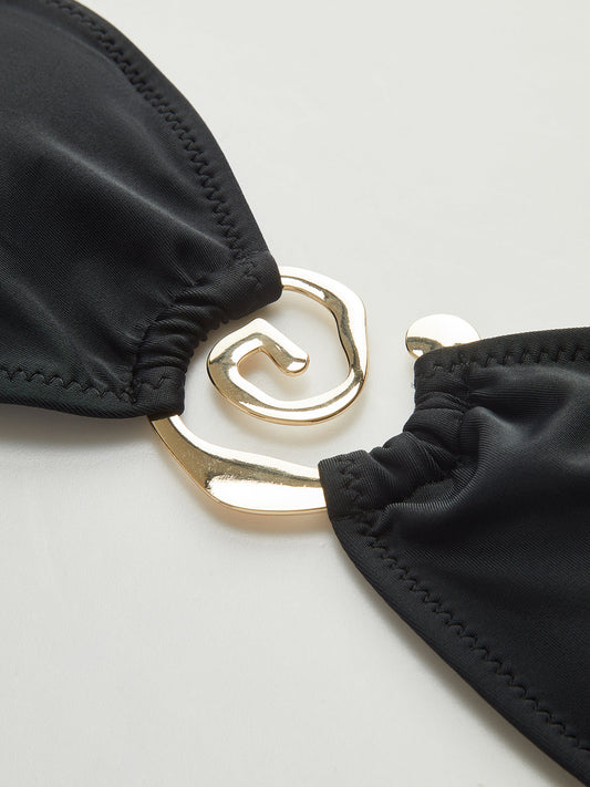 Altın Spiralli Bikini Seti