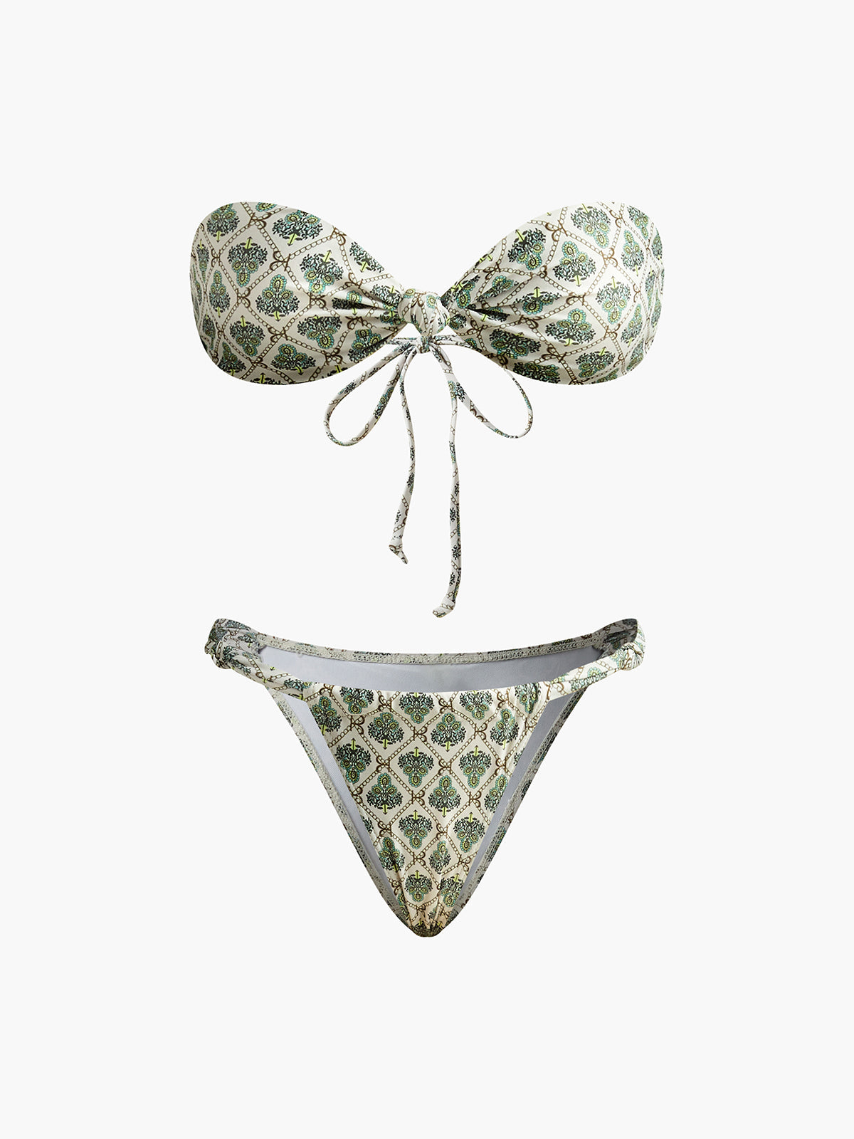 Baskılı Straplez Bikini Seti