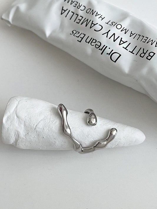 1 adet Minimalist Hilal Yüzük