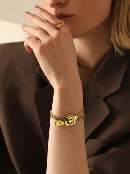 Unisex Üçlü Zincir Bilezik