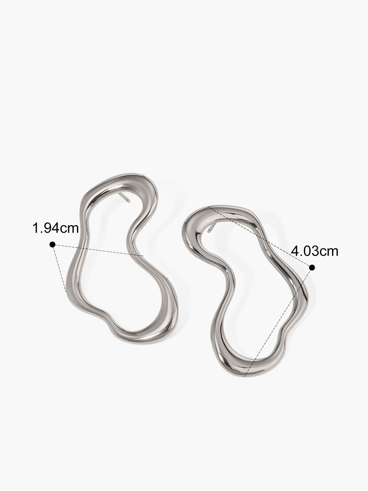 Düzensiz Metal Küpe