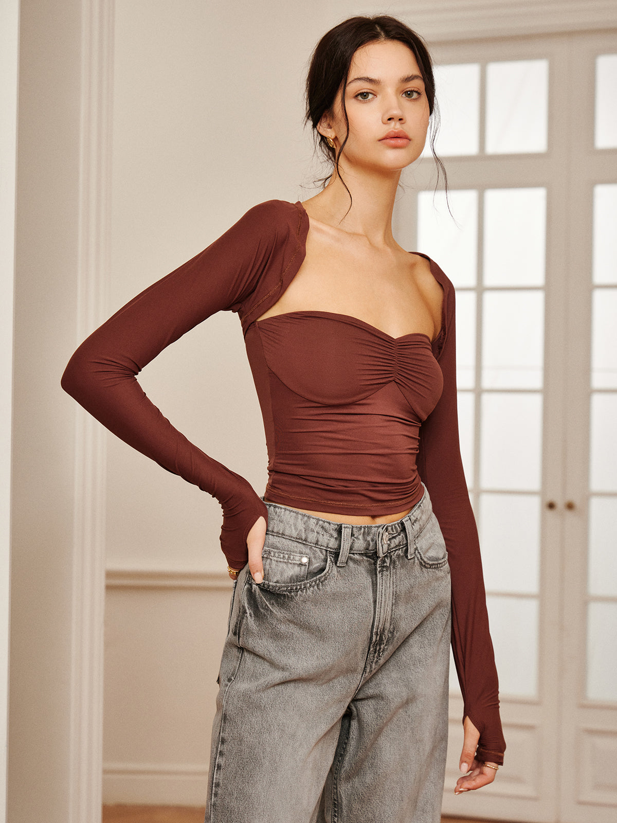 Eğlence Uzun Kollu Şal