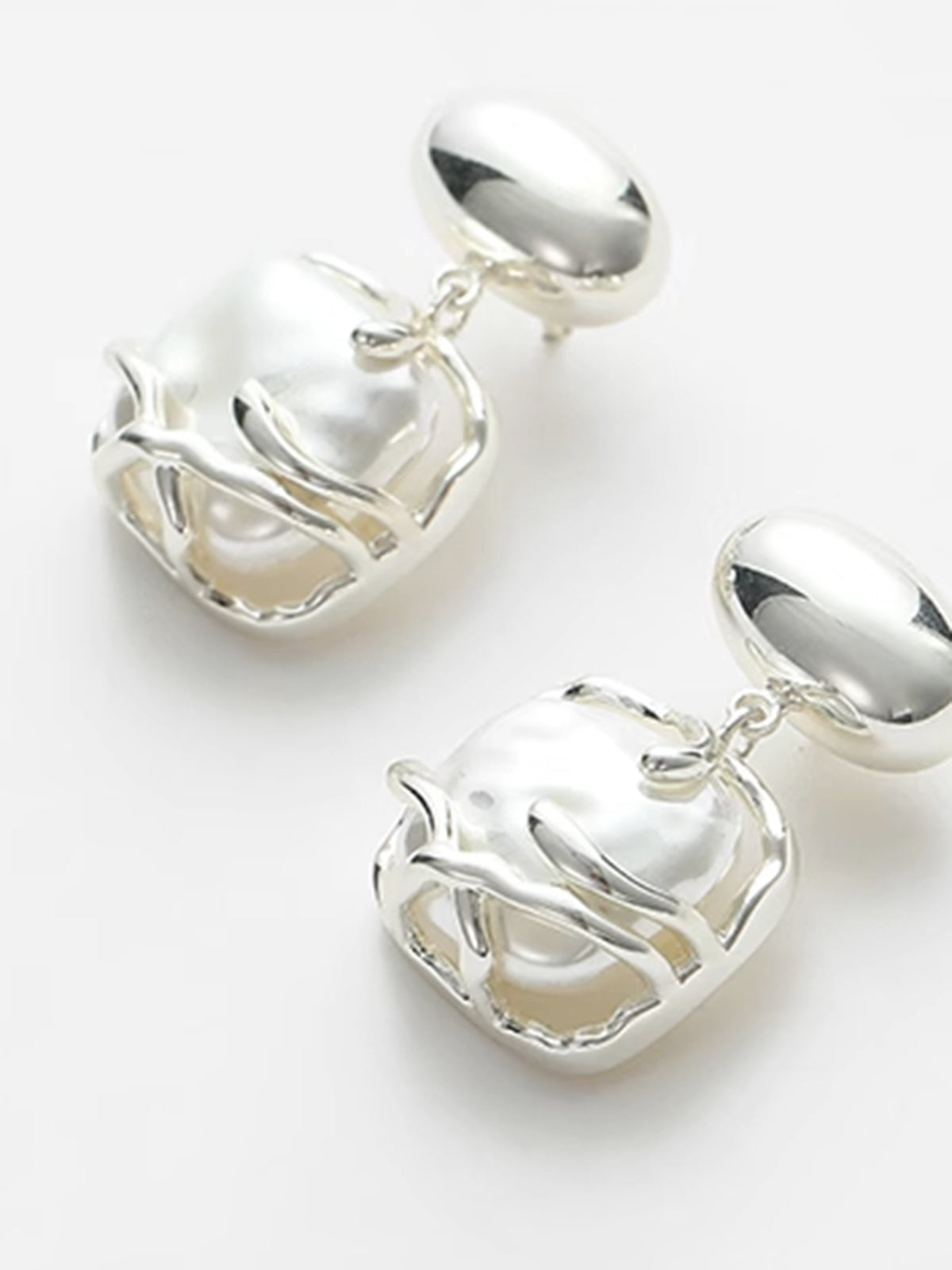 Barok İnci Küpe Uçları