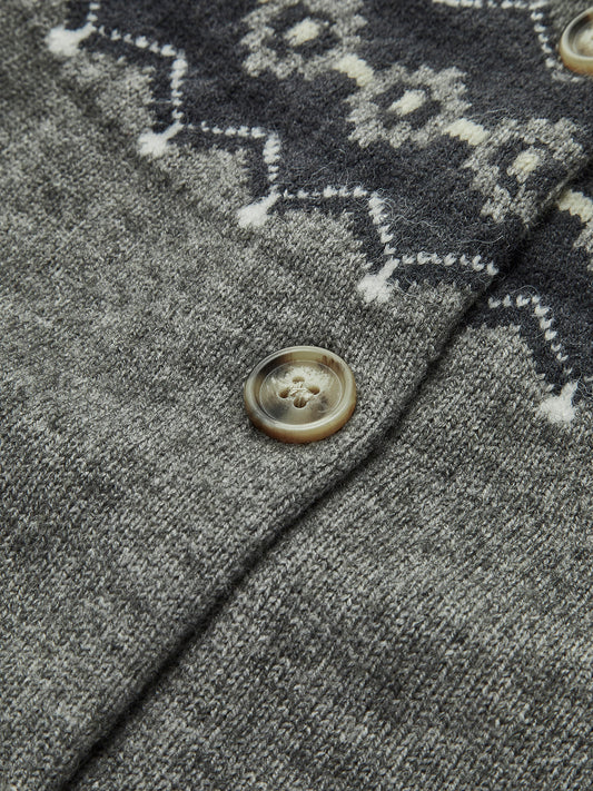 Bohemya Düğme Triko Hırka