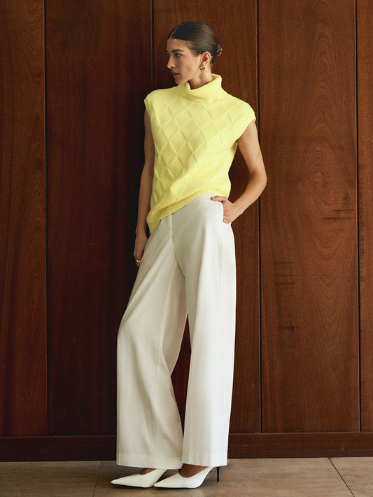 Yüksek Yaka Elmas Kazak Yeleği