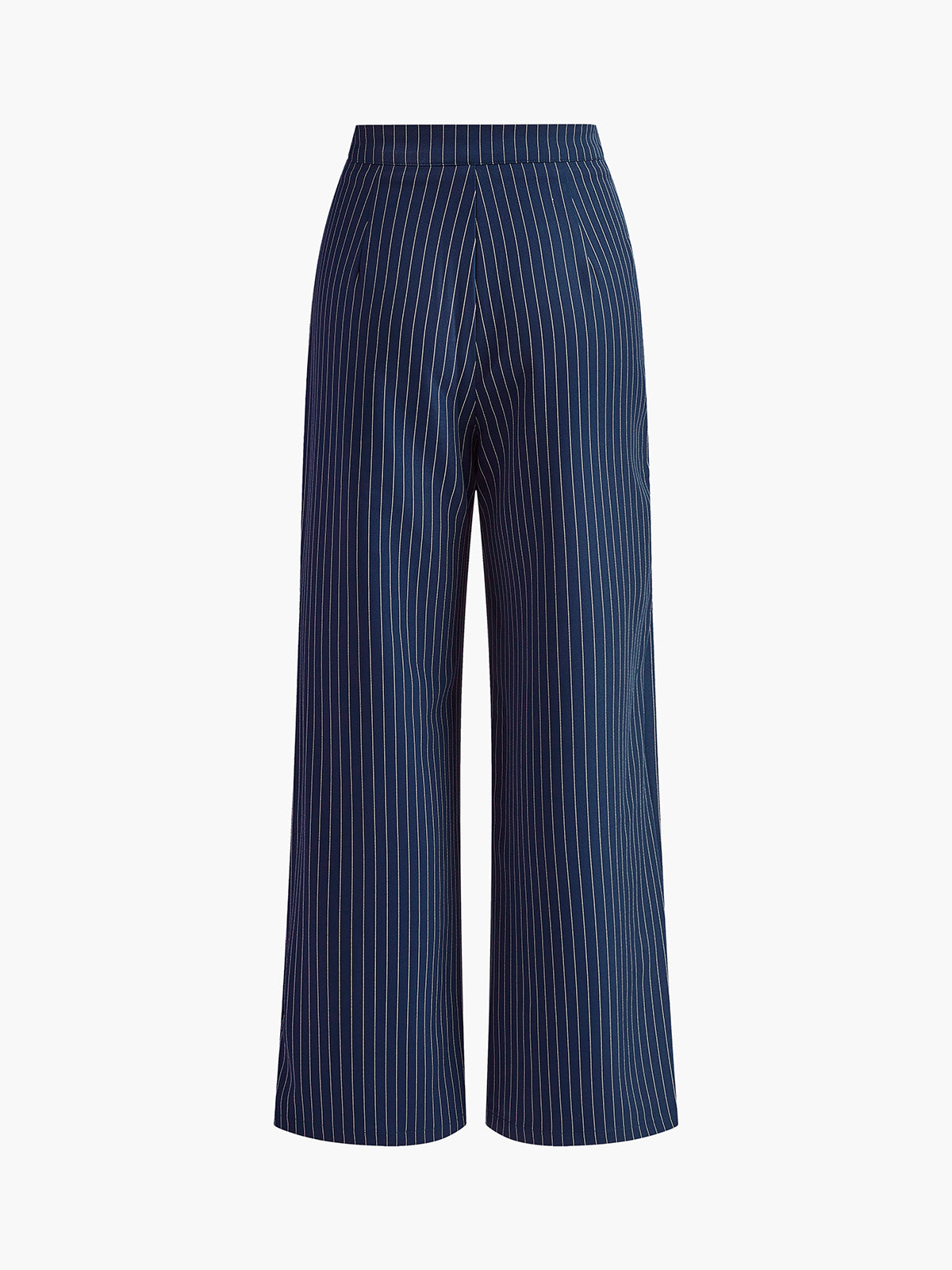 Çizgili Fırfırlı Geniş Paça Pantolonlar