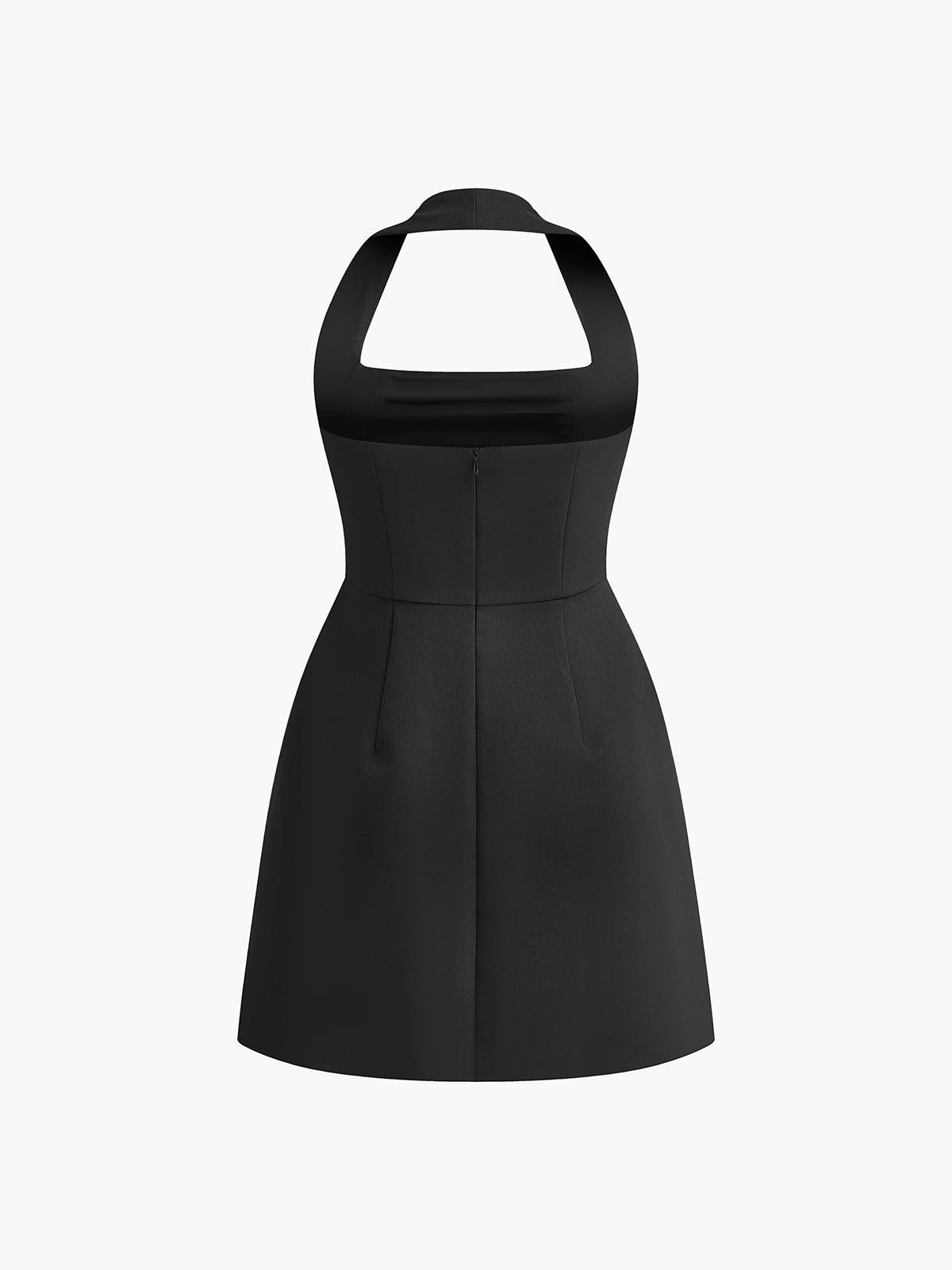 Şık Halter Desenli Elbise
