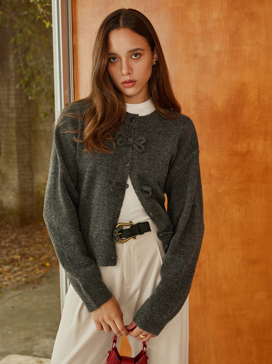 Düz Yay Kısa Yaka Triko