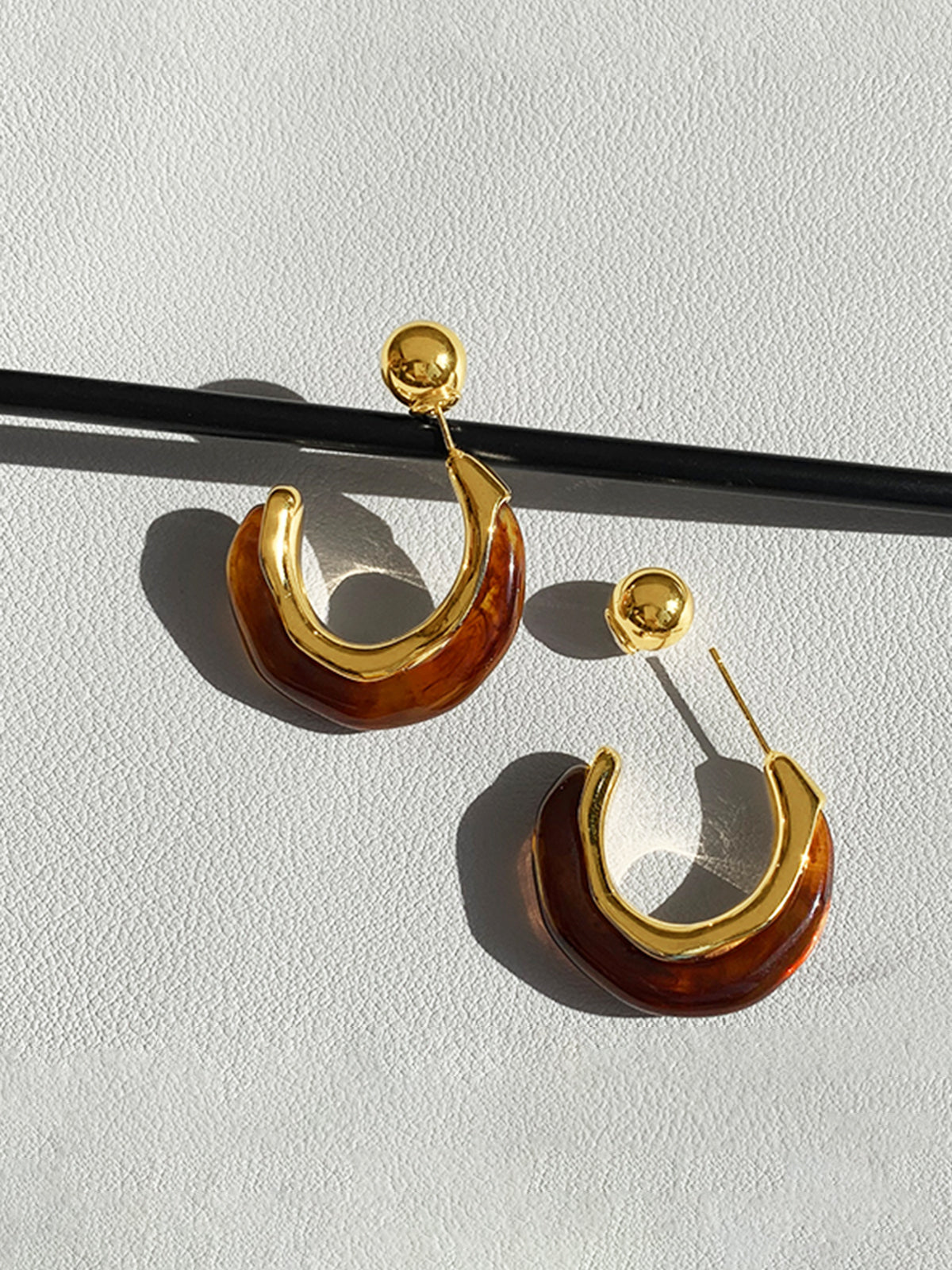 Retro Hoop Stud Küpe