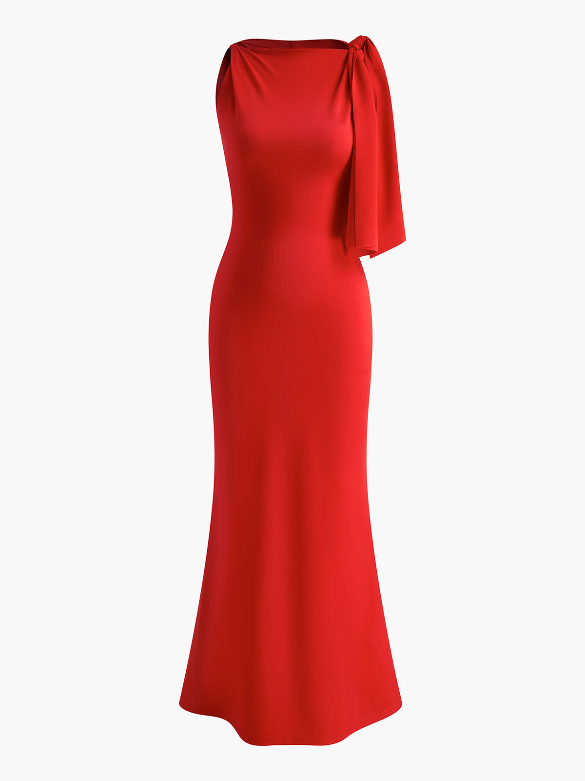 Love Filled Knotted Sleeveless Long Dress