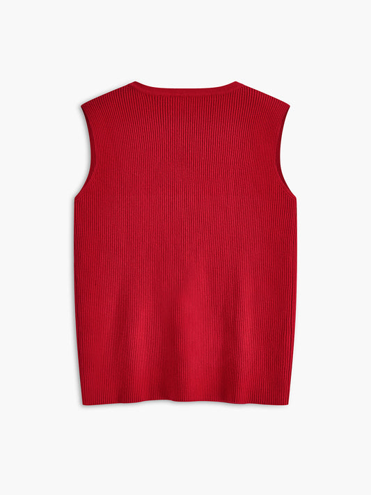 Ribanalı Kravat Yaka Süveter