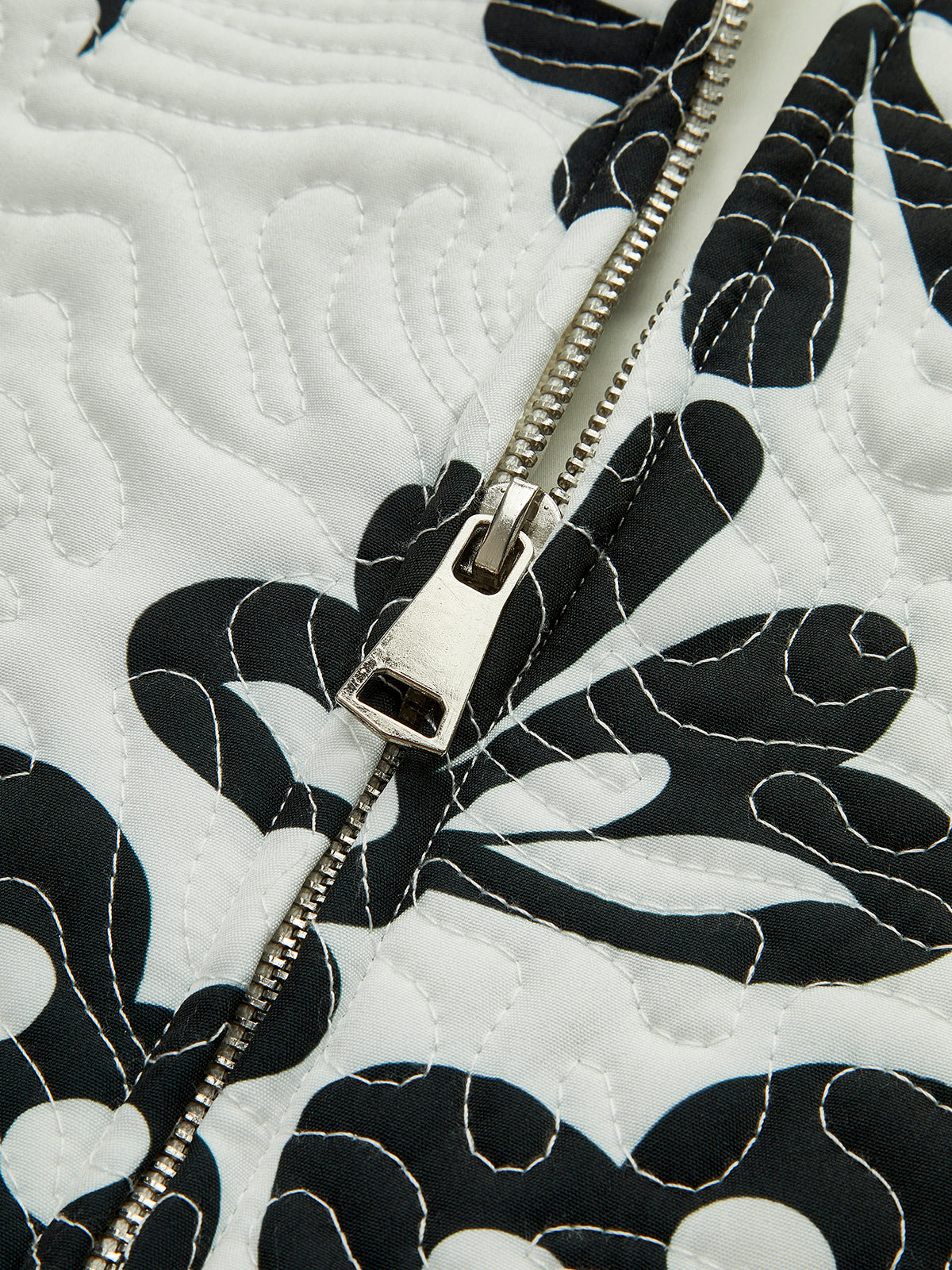 Retro Fermuarlı Yastıklı Kış Kabanı