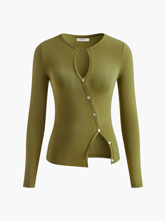 Yırtmaç Düğmeli Kelebek Etek Seti