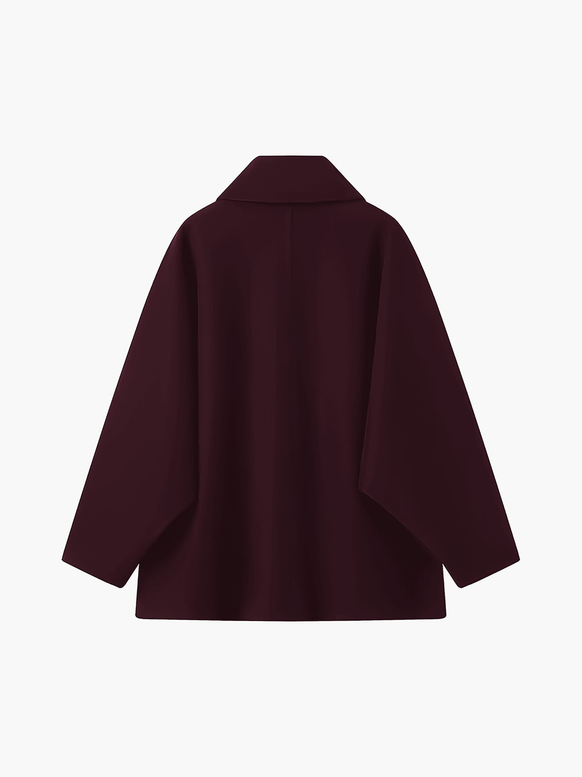 Sert Oversize Cepli Düğmeli Kaban