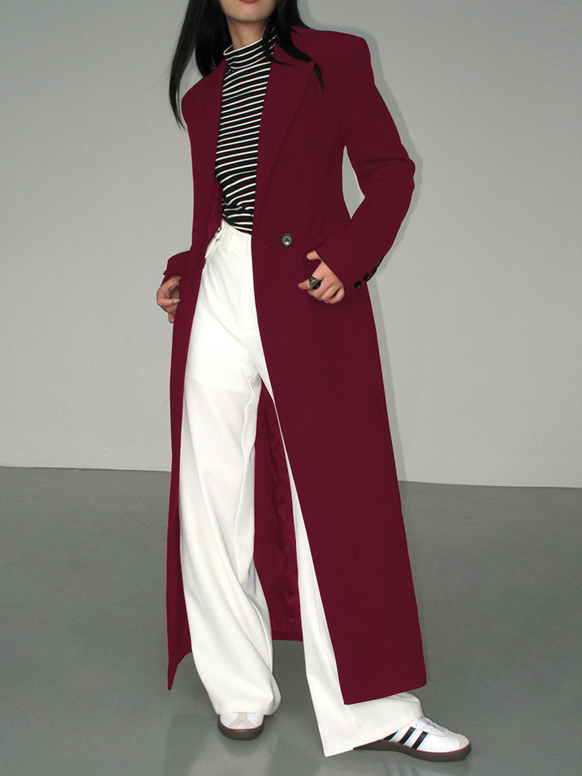 Yaka Cepli Blazer Palto