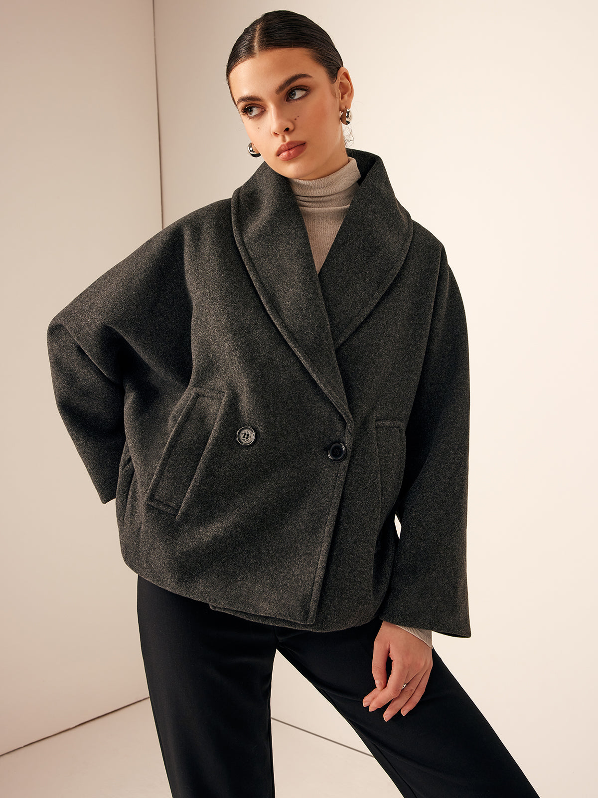 Tweed Cepli Bol Ceket