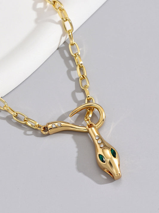 Süslü Yılan Zincir Kolye