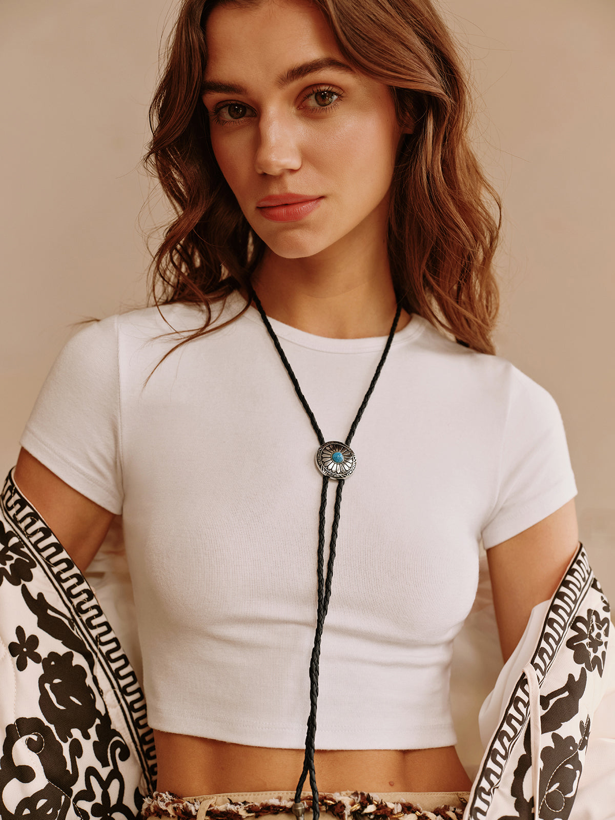 Eski Tarz Turkuaz Ayçiçeği Kolye Ucu Kolye