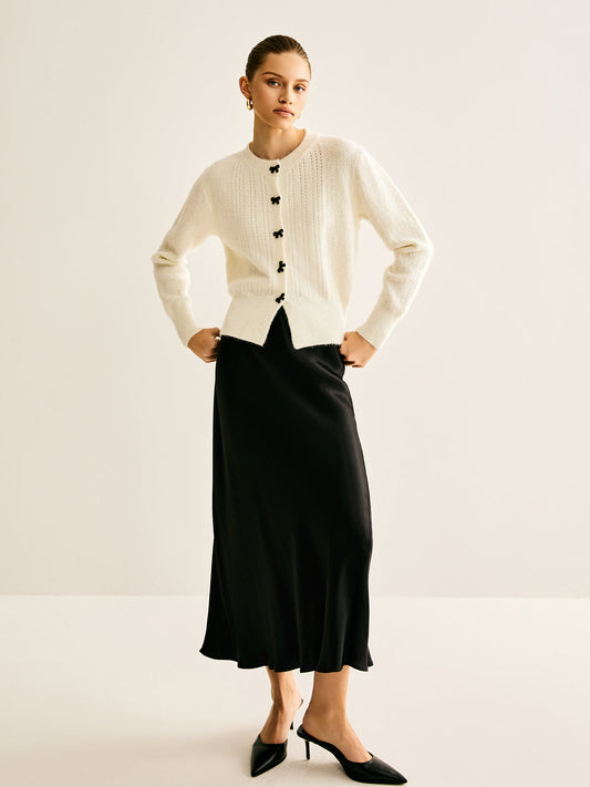 Bow Buton Pano Kartigan