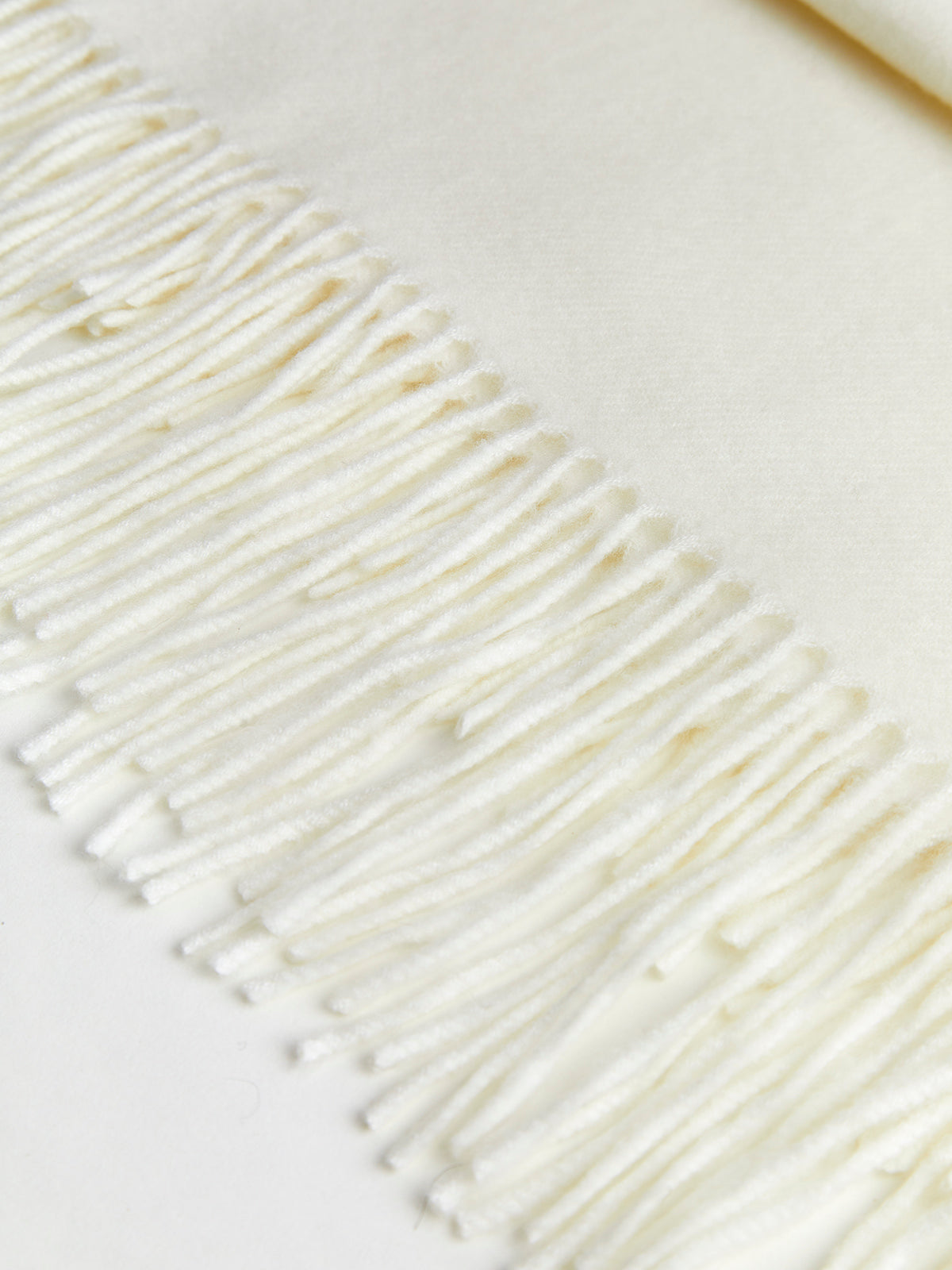 Yün Karışımlı Minimalist Ponpon Eşarp