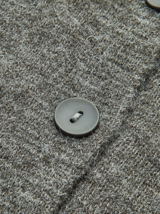 Düğmeli Sıcak Kış Hırkası