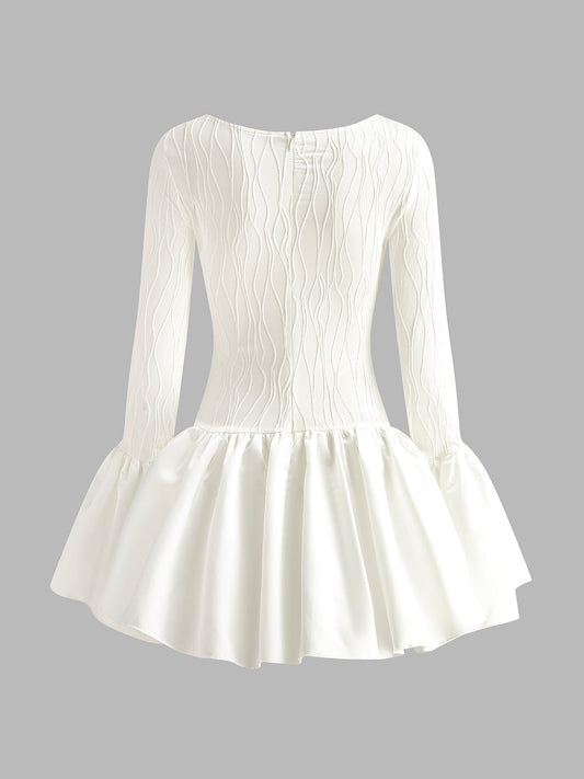 Büzgülü Fermuar Elbise