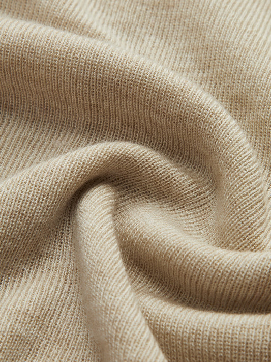 Yün Karışımlı Piping Triko Üst