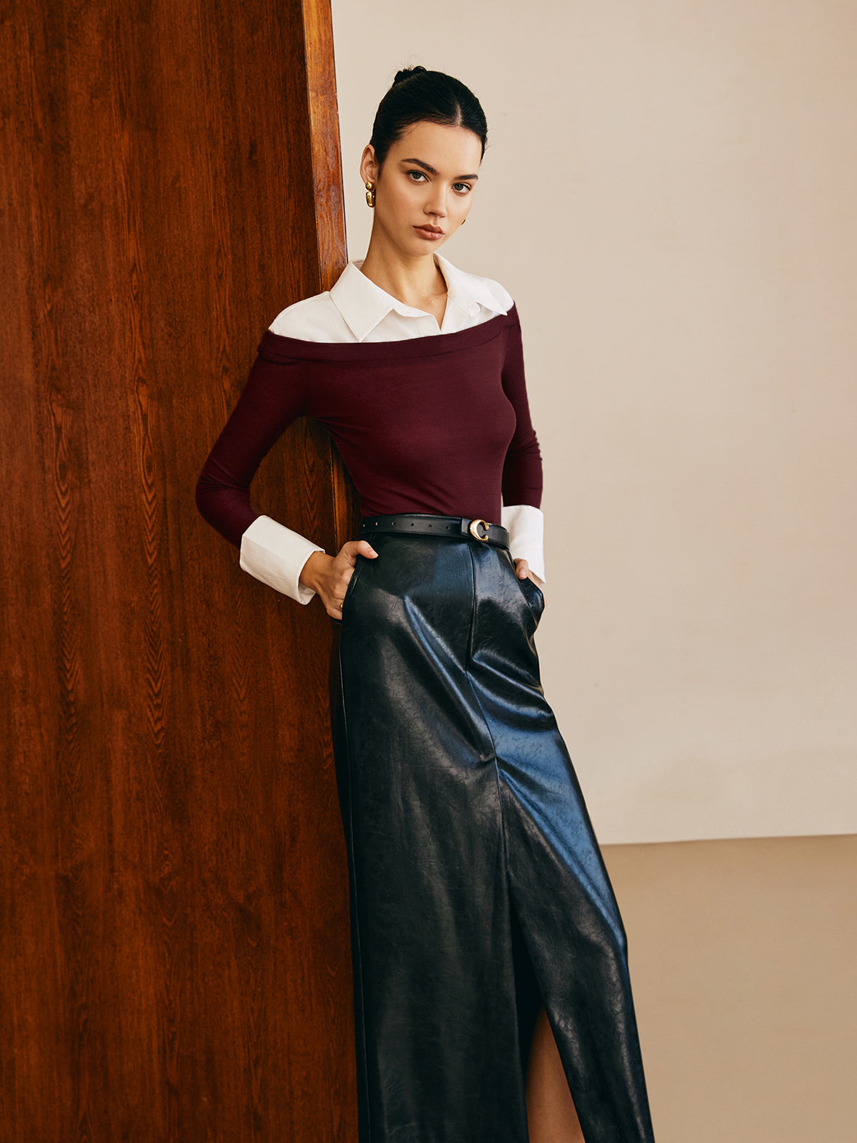 Yarı Saydam Panel Jersey Slim Üst