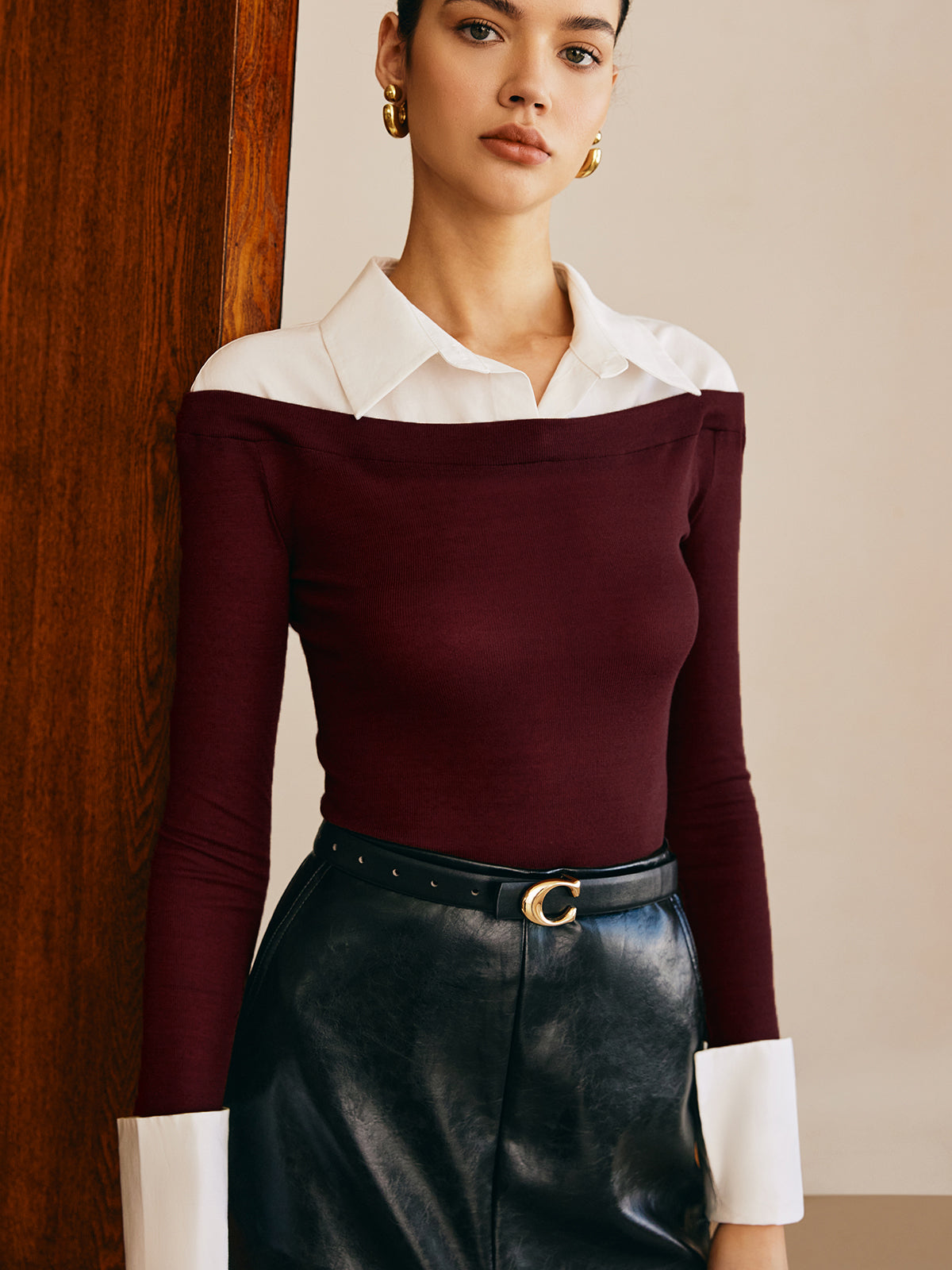 Yarı Saydam Panel Jersey Slim Üst