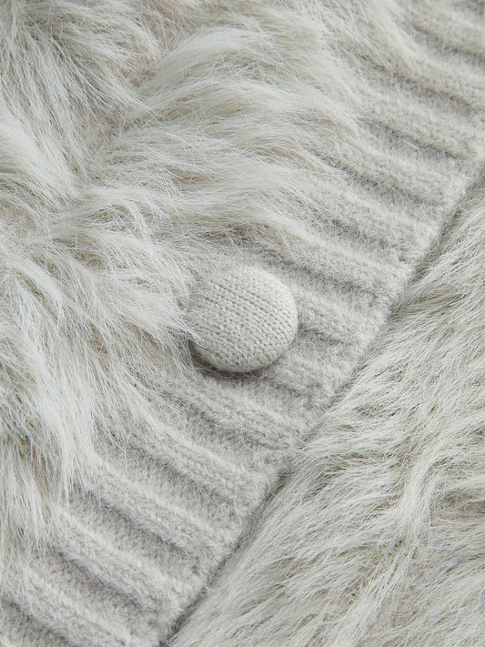 PU-Kravat Yüksek Esneklikli Kabarık Hırka