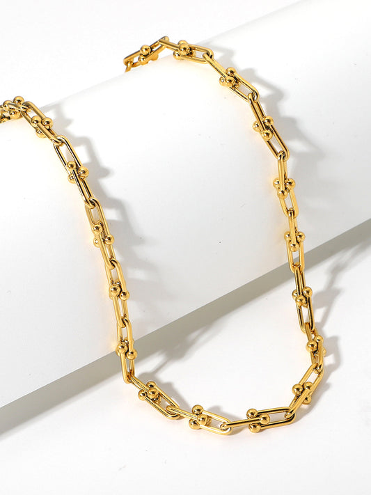 At nalı Tokası Bambulu Clavicle Choker