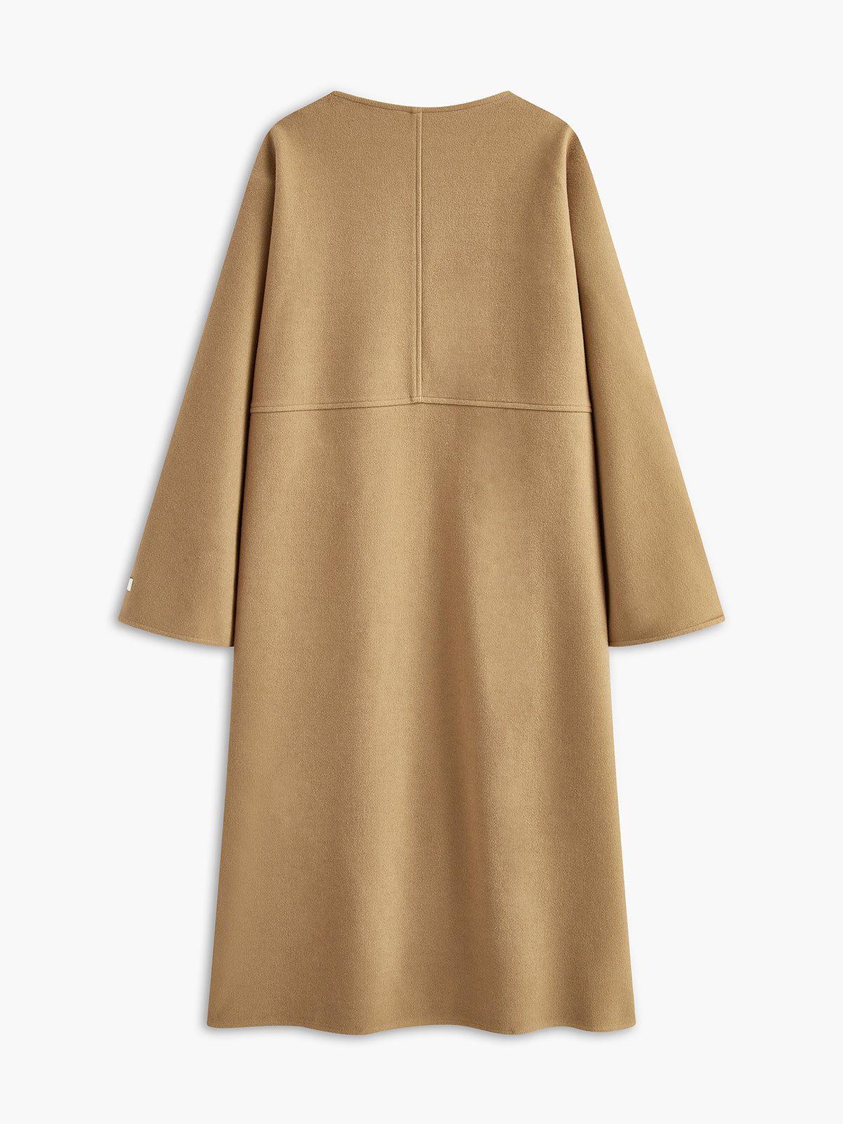 Minimalist Oversized Yün Uzun Palto