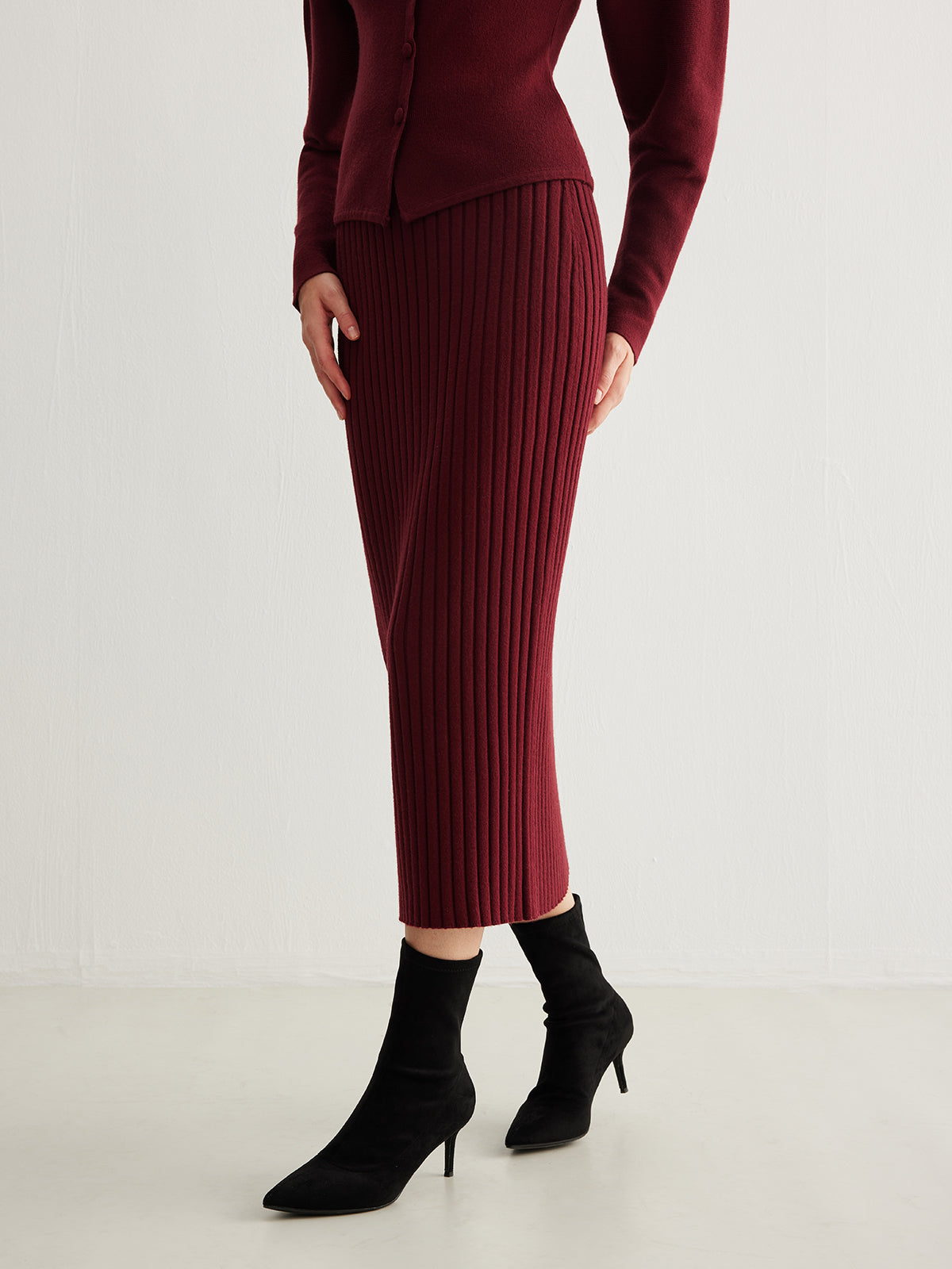 Minimalist Ribbed Sweater Etek