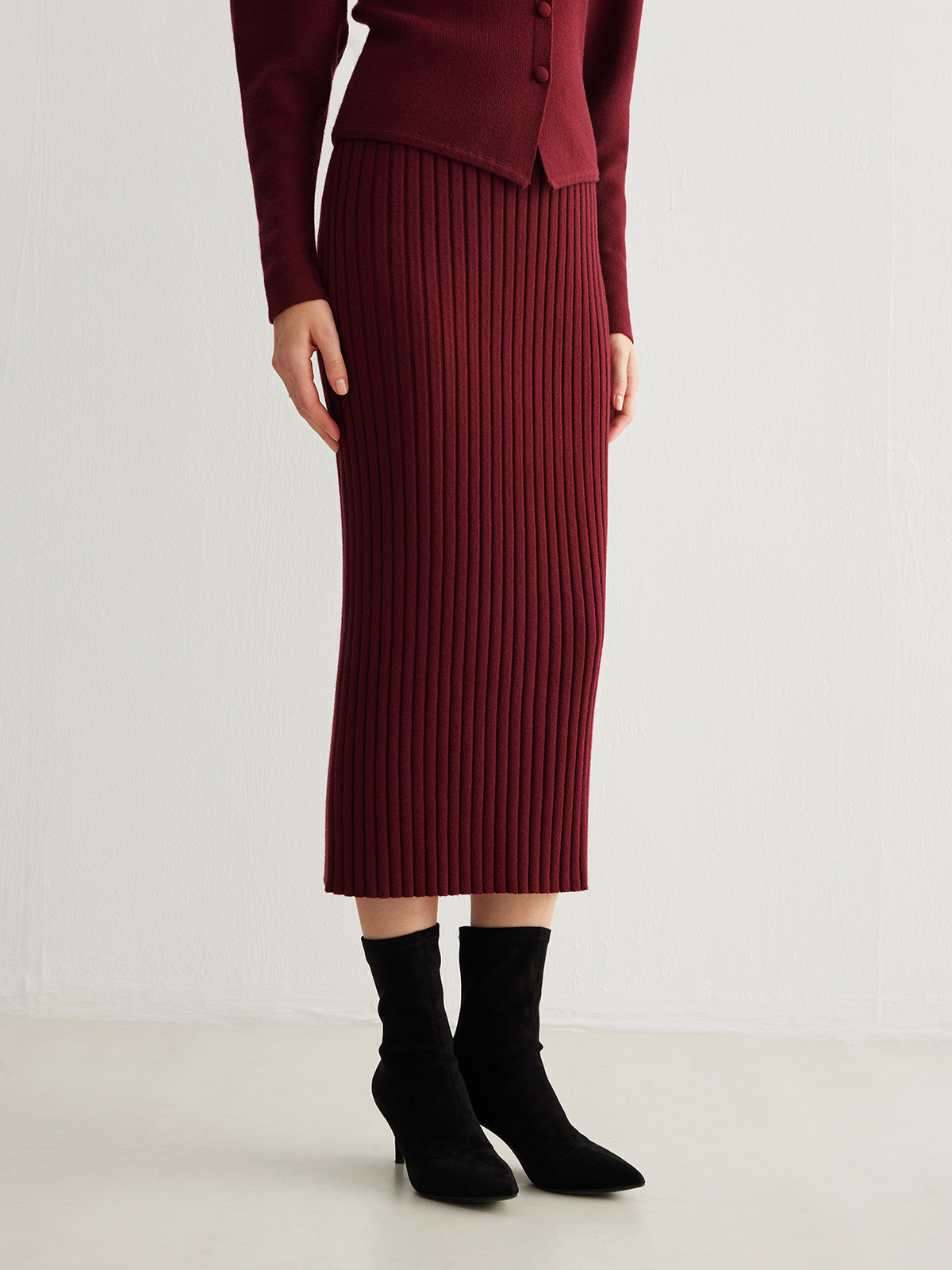 Minimalist Ribbed Sweater Etek