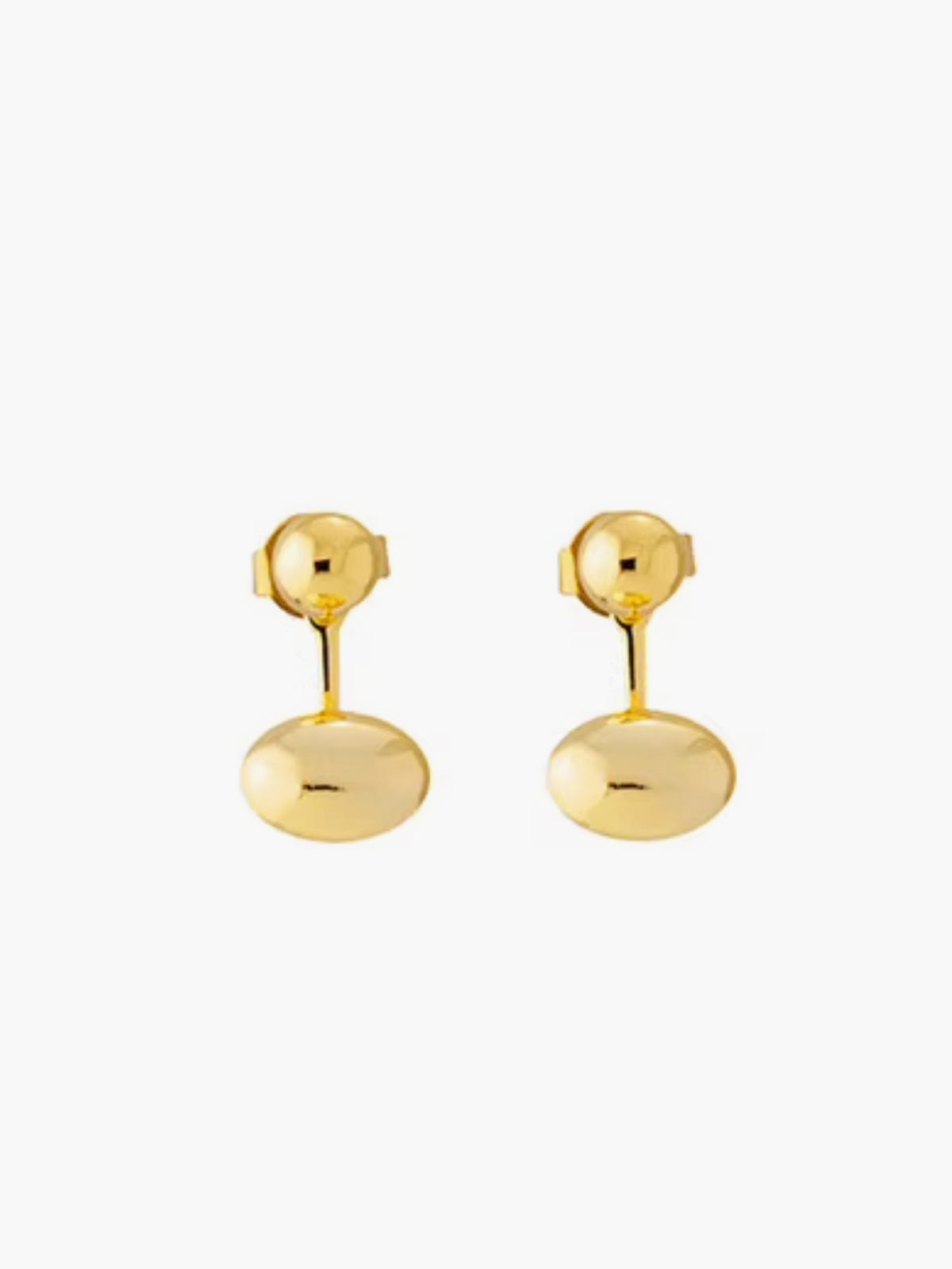 Oval Bean Stud Küpe