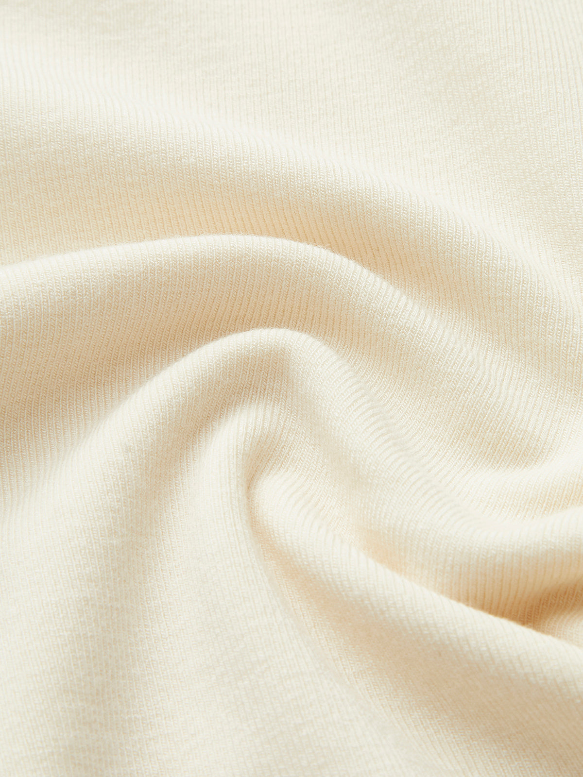 Mock Neck Wave-Piping Jersey Üstü