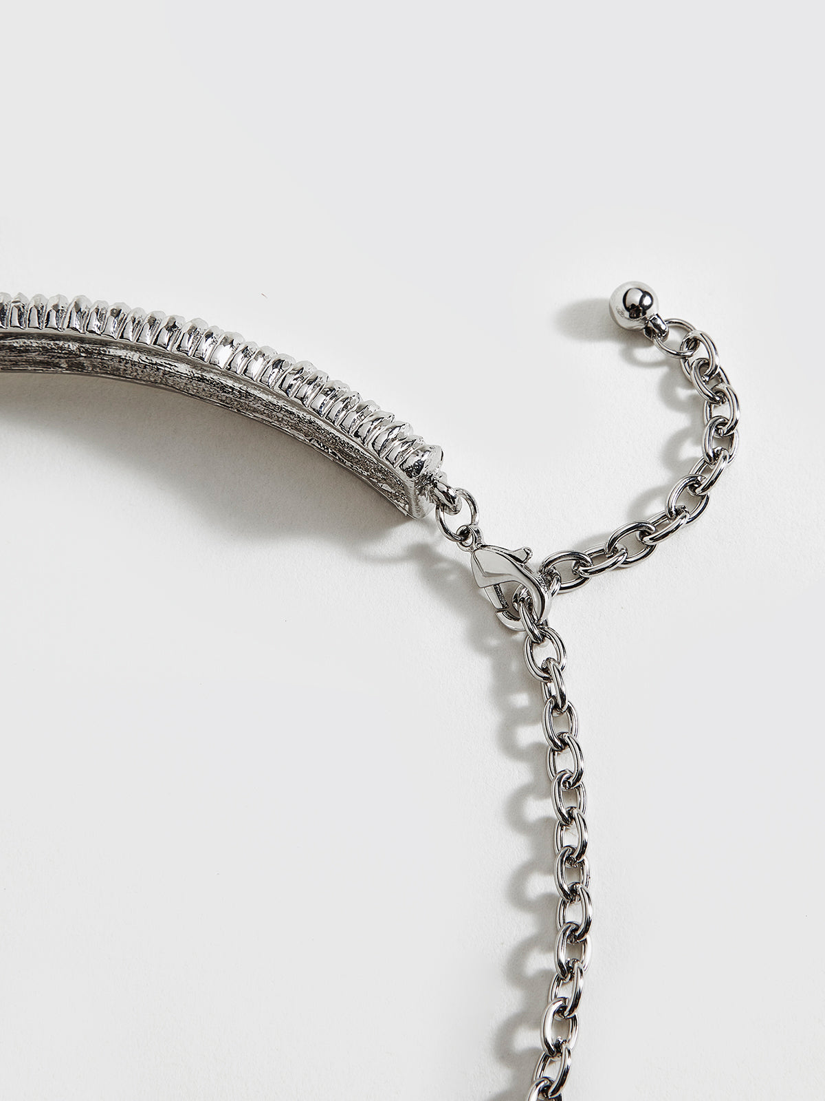 Retro Metal İkili Doku Choker