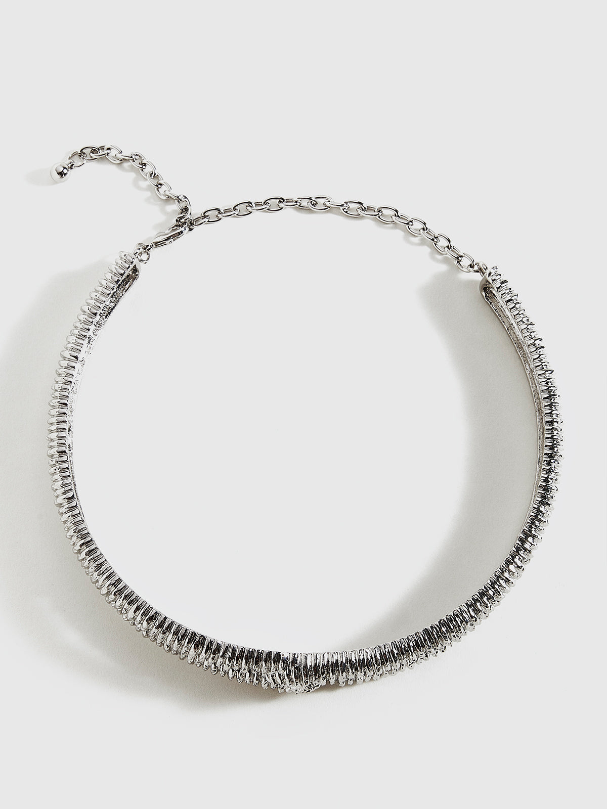 Retro Metal İkili Doku Choker