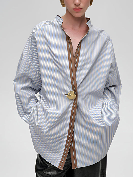 Pamuk Kontrast Kenar Çizgili Polo Tişört