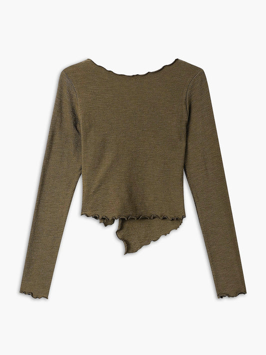 Asymmetric Design Slim Top