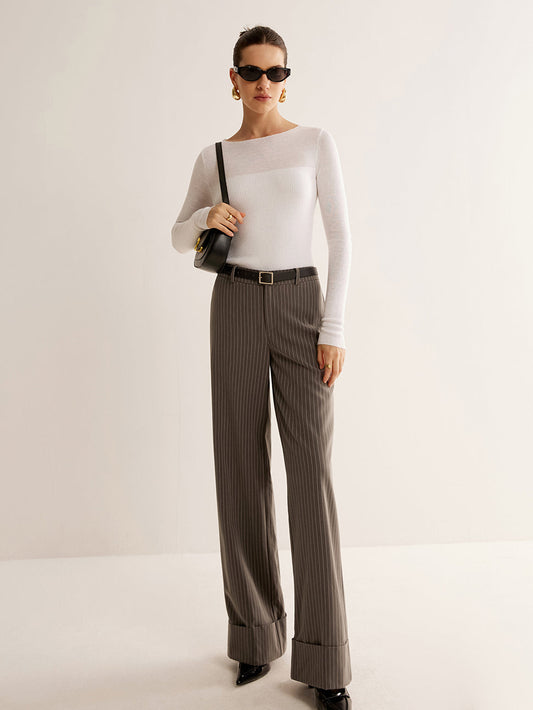 Yün Karışımlı Panel Dar Kesim Kazak