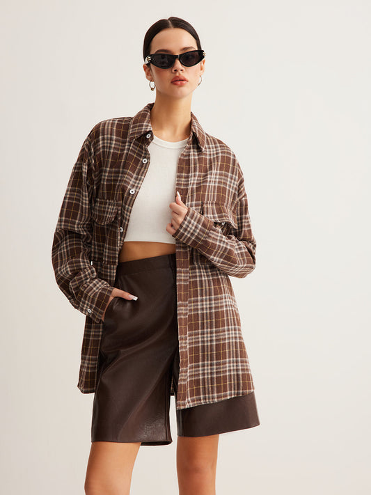 Çok Yönlü Kareli Polo Yaka Tişört