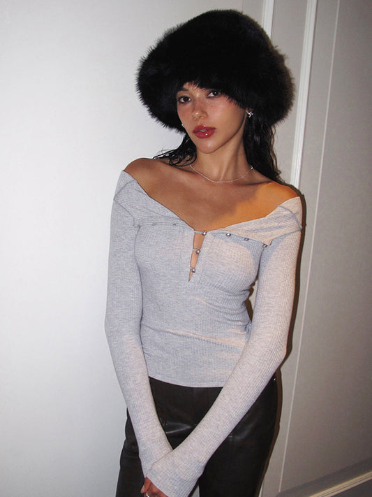 İnci Düğme Kesim Dar Üst