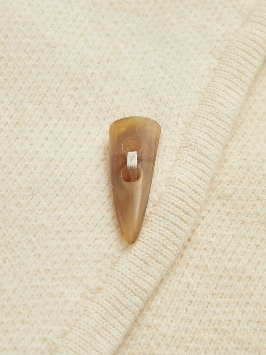 Romance Button Draped Cardigan