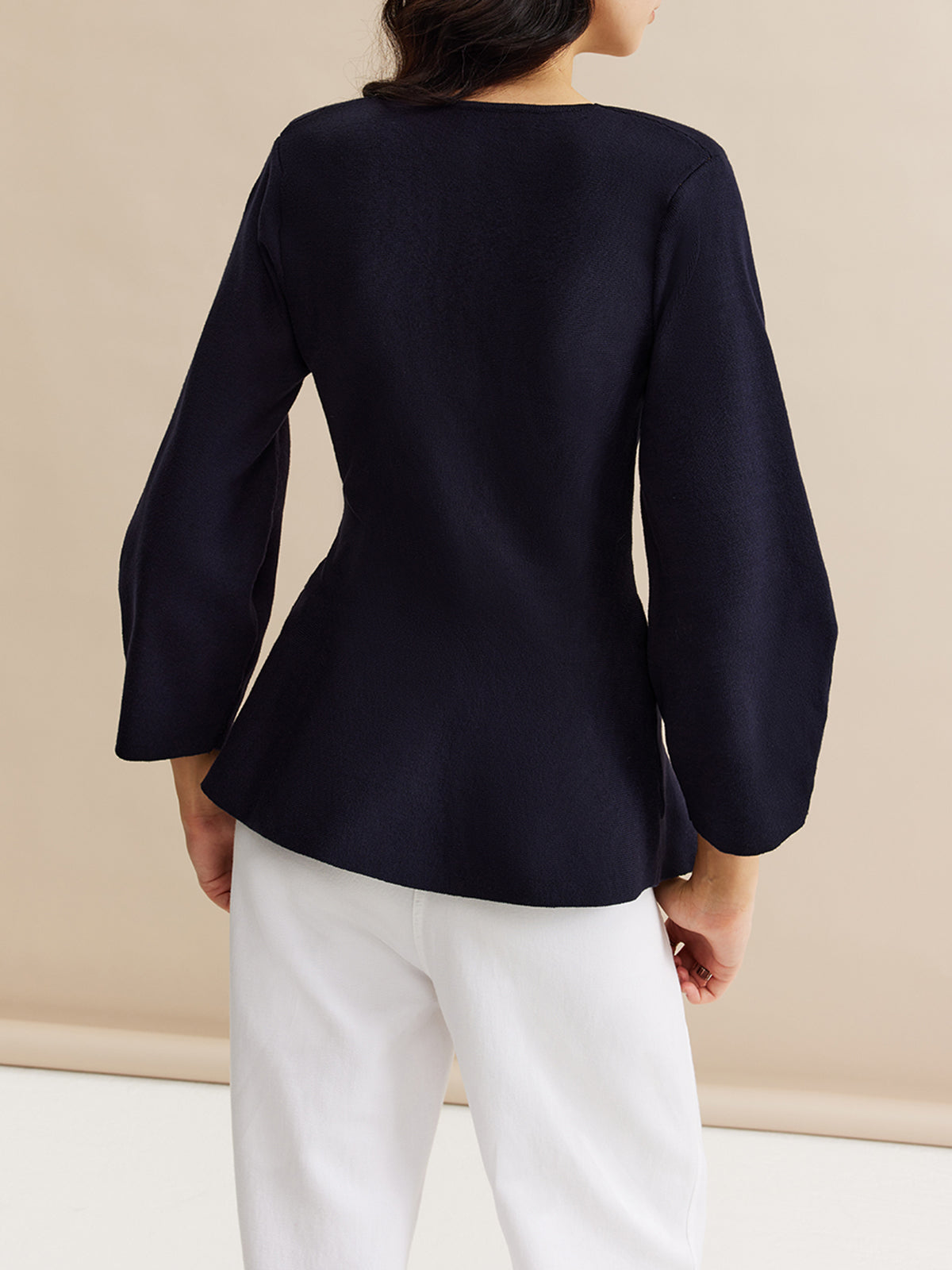 Minimalist Kemerli Sarılı Hırka