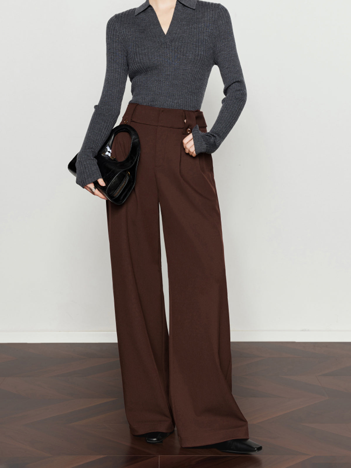 Vintage Plise Geniş Paça Pantolonlar