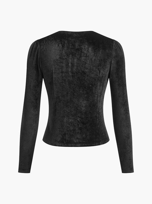 Kadife Bölmeli Buton Üst