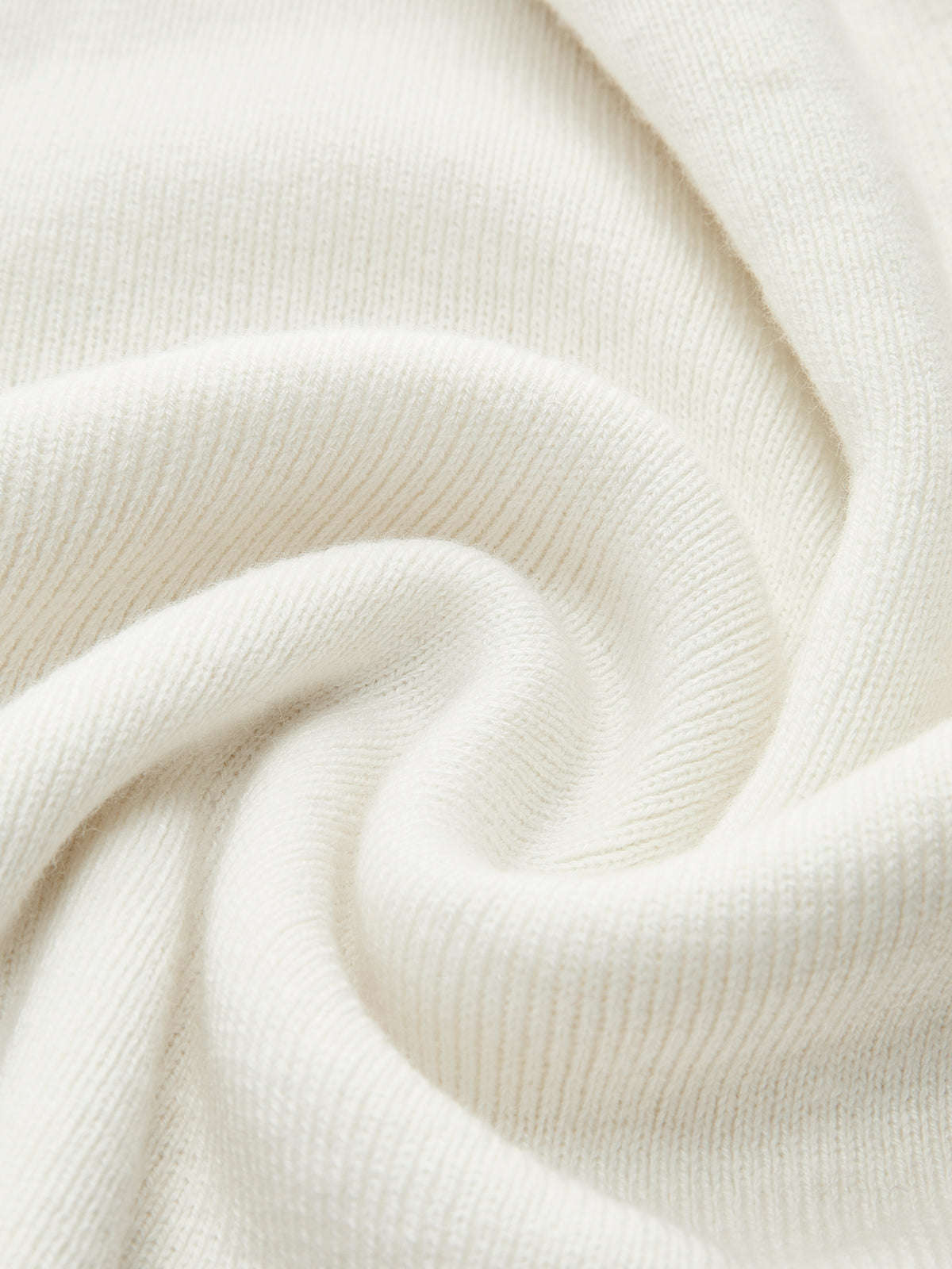 Wool Blend Asymmetric Collar Knit Blouse
