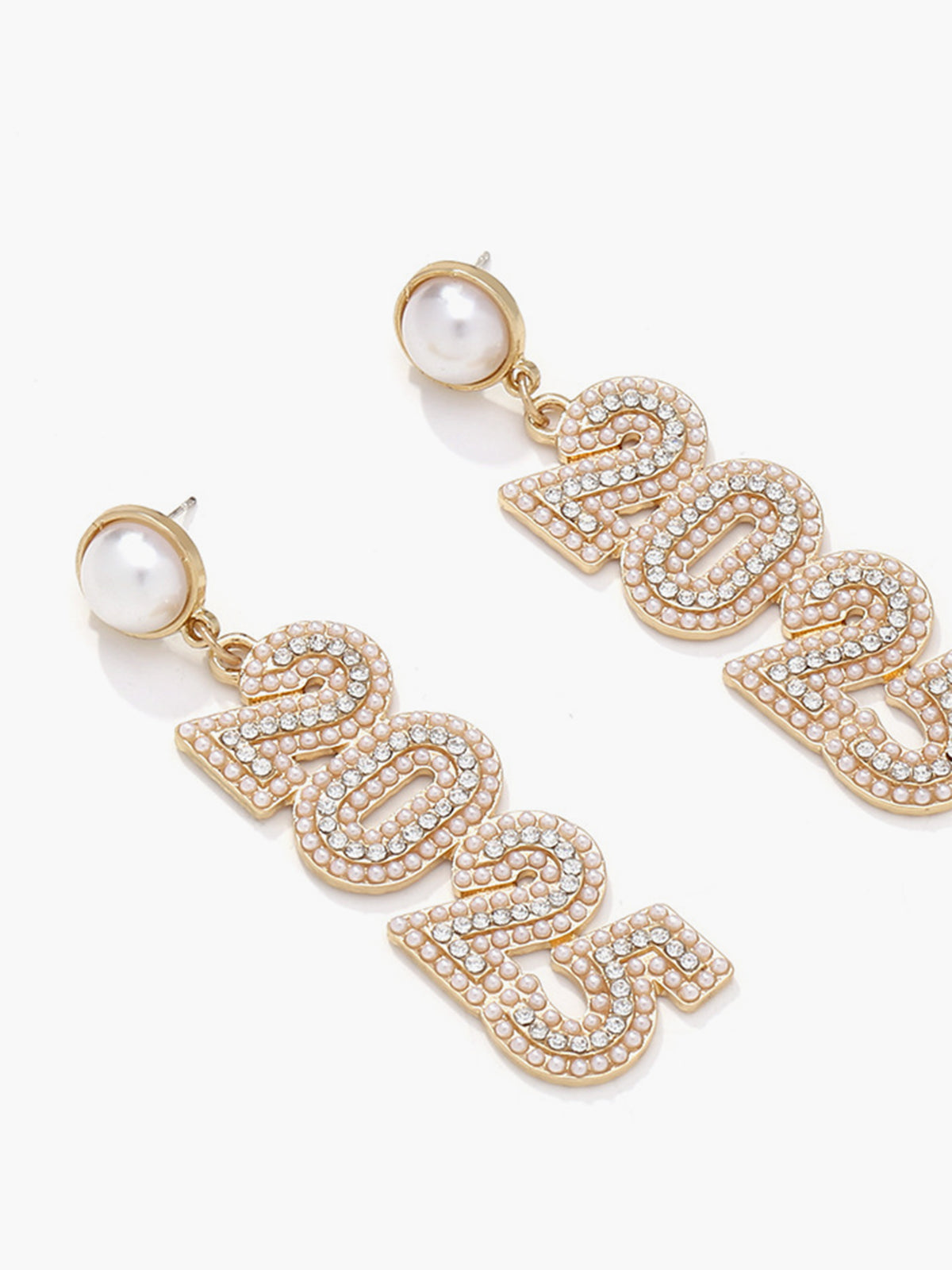 Rhinestone 2025 Yeni Yıl Damla Küpeleri